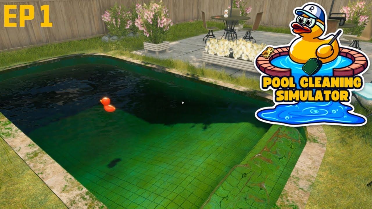 Cleaning My First Pool! | Pool Cleaning Simulator - Ep 1