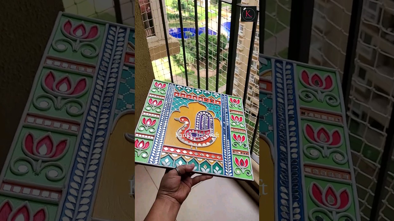 Lippan art with Air Dry Clay | Mud mirror work | Lippan kaam | Claycraft | Clayart | DIY Walldecor