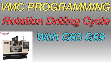 VMC Programming- Rotation Drilling Cycle With G68 and G69. Rotation Drilling Cycle G68 and G69.