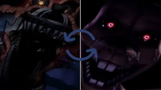 FNAF 4 And FNAC 3, but their jumpscare sounds are swapped!