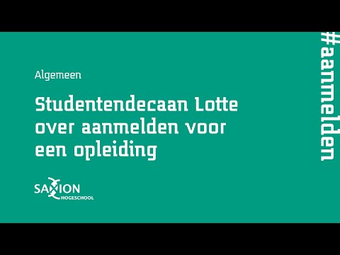 Inschrijven voor een opleiding bij Saxion | Hogeschool Saxion