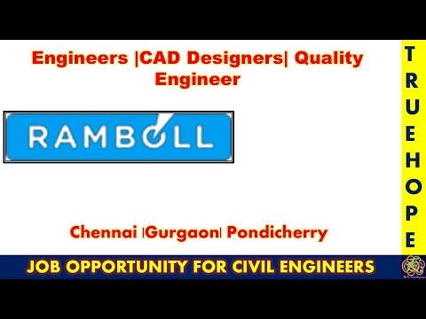 Ramboll|#MNC|Offshore Engineers. CAD technician, Quality Engineer|#Civil #Mech|Civil Engineering job