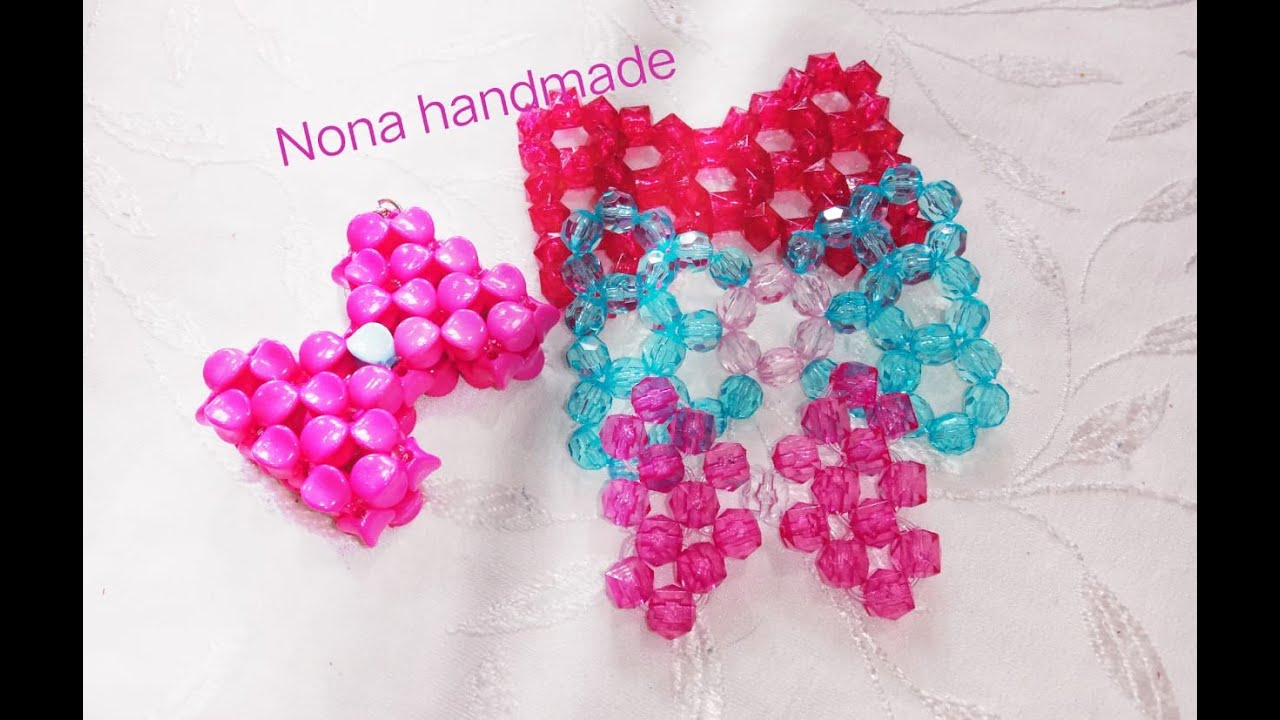 طريقتين مختلفتين لعمل فيونكة بالخرز سهلة وبسيطة للمبتدئيين How to make a bow from beads