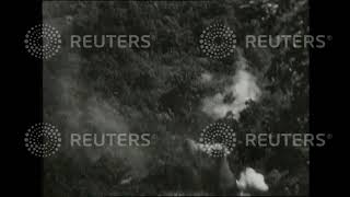 1945 RAF dive bombers attack Japanese positions