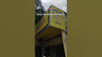Bảng Hiệu DECAL Đèn Led 5ly  #3d #chunoi3d #3dbanghieu #3ddecor #led