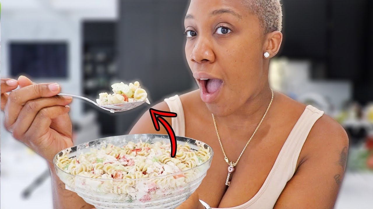 HOW TO MAKE CRAB PASTA SALAD | Cooking With Keshia - YouTube