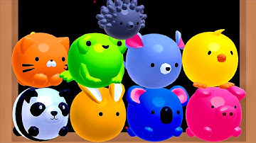 Jelly Merge 3D - Level Up Satisfying ASMR Gameplay | ( Animal Evolution )