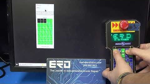 111225007 Multicam CNC Teach Pendant KDM20-P Repaired by ERD