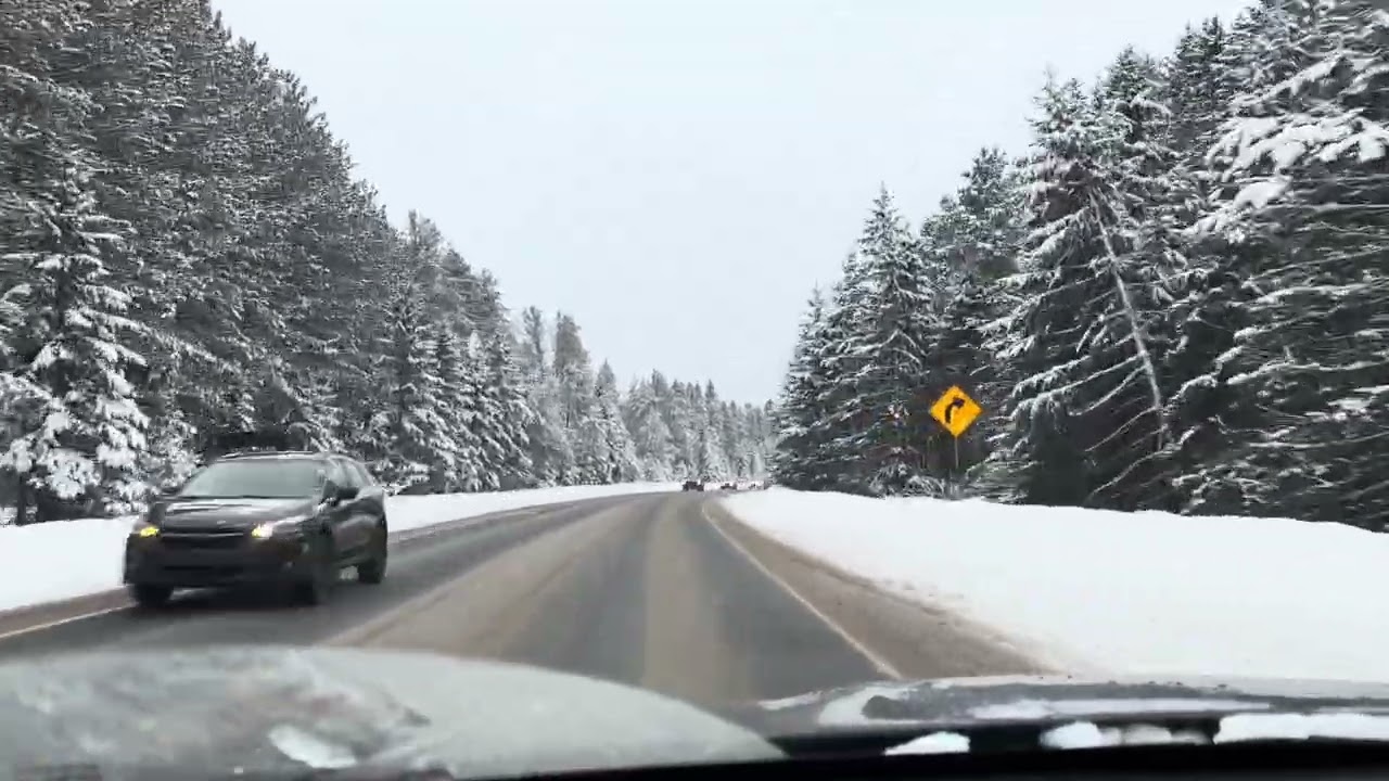 Mount Tremblant, Quebec Canada - mountain area to town centre 