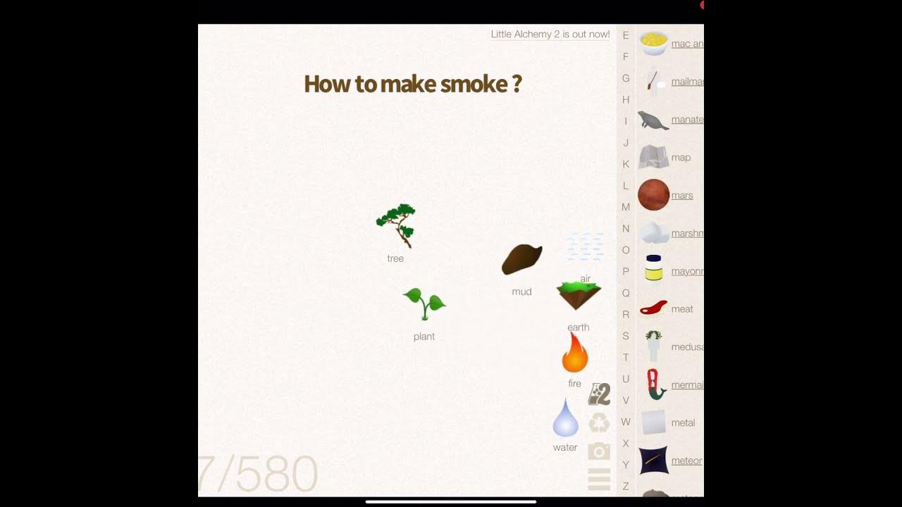 How To Make Smoke In Little Alchemy Cheats YouTube