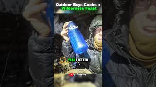 Outdoor Boys Cooks a Wilderness Feast