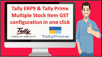 How to set GST Rate and HSN Code for Multiple Stock Item in Tally prime | GST configuration in Tally