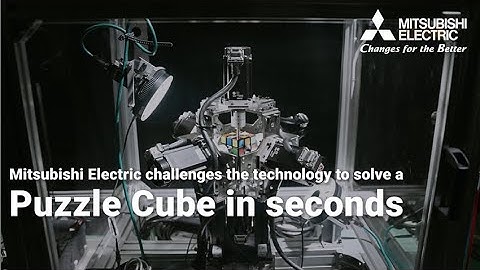 Mitsubishi Electric challenges the technology to solve a Puzzle Cube in seconds (30sec version)