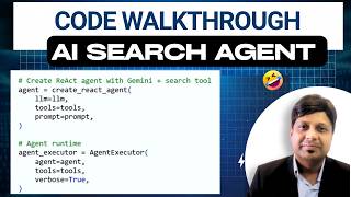 Coding Walkthrough with humor: AI Search Agent using Gemini and Langchain