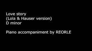 Piano accompaniment:  Love story (Lola & Hauser version)