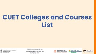 CUET UG Courses List with Colleges for PCM and PCB students