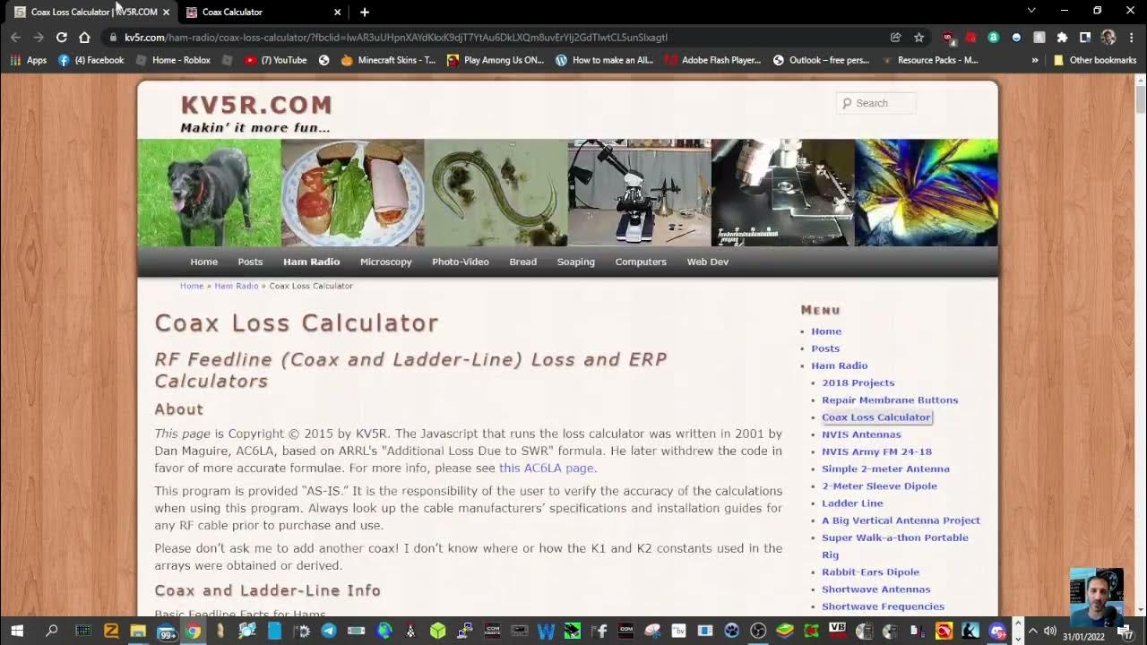 Coax Loss Calculator YouTube