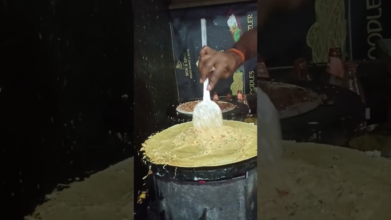 Mumbai Street Style Crispy Masala Dosa | Full Cooking Process | Live Tawa Cooking 🔥