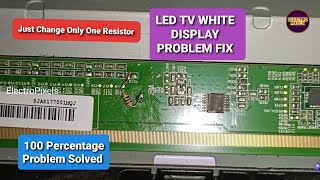 Lg Led Tv White Screen Display Repairboe Panel White Screen Issue Fixchange Resistance, Cut Track