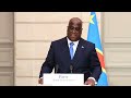 Devant emmanuel macron flix tshisekedi exprime la position de la rdc face  lagression rwandaise