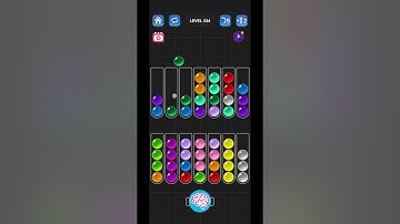 Another Lv 334 Ball Sort Puzzle - Color Game / 顏色分類遊戲 / ボールソーティングパズル (Guru Game)  #ballsortpuzzle