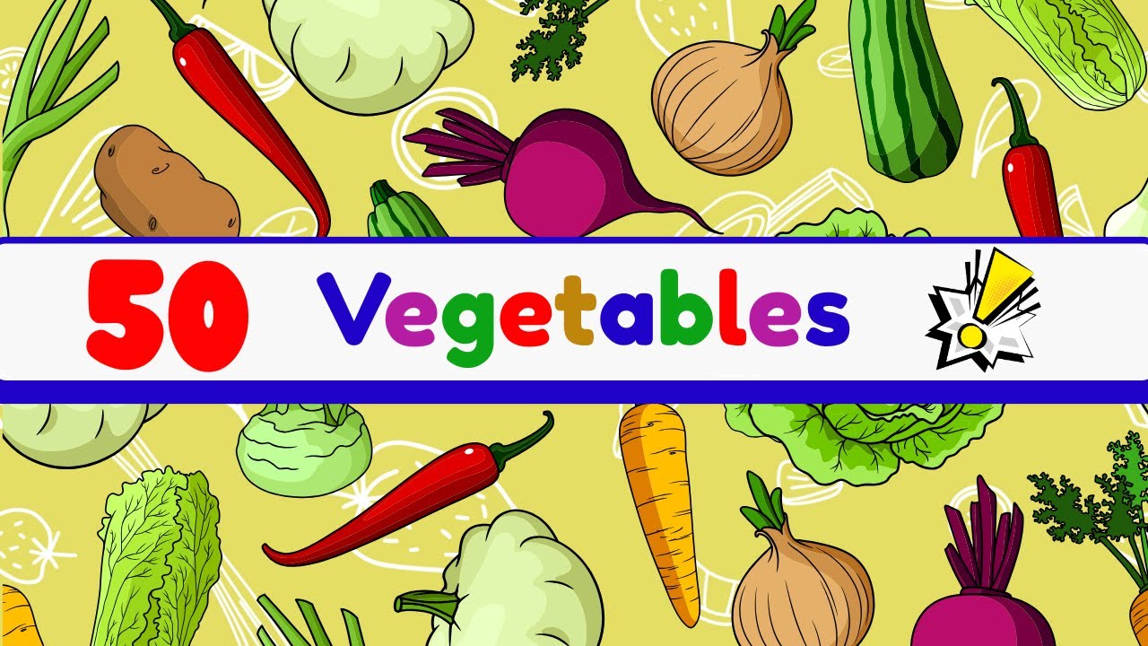 Vegetables Name for kids, toddlers, kindergarten | First Words for ...