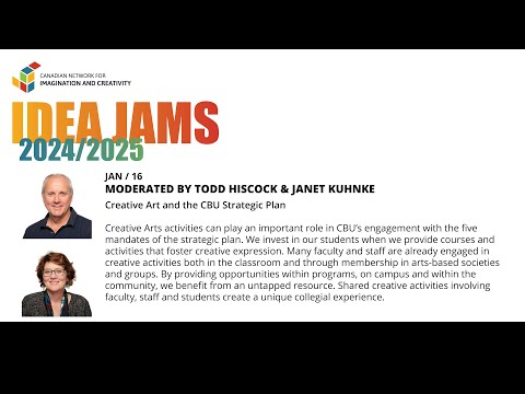 Idea Jam January 2025: Creative Art and the CBU Strategic Plan