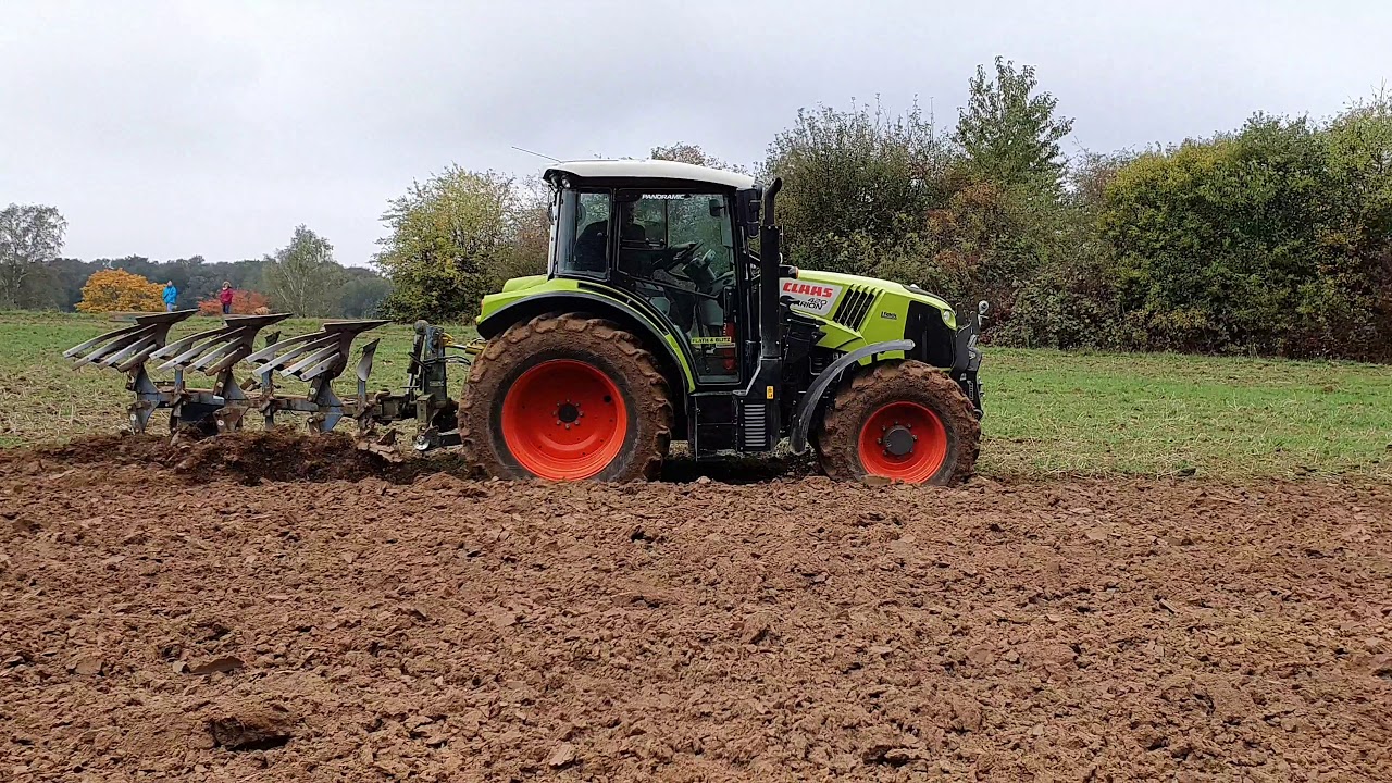 Pflügen 2020 mit Claas Arion 420 und Rabe