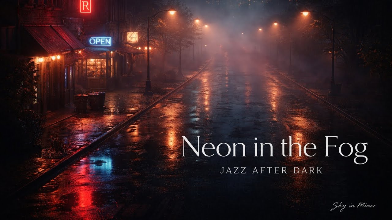 Neon in the Fog – A Quiet Hour of Late Night Jazz
