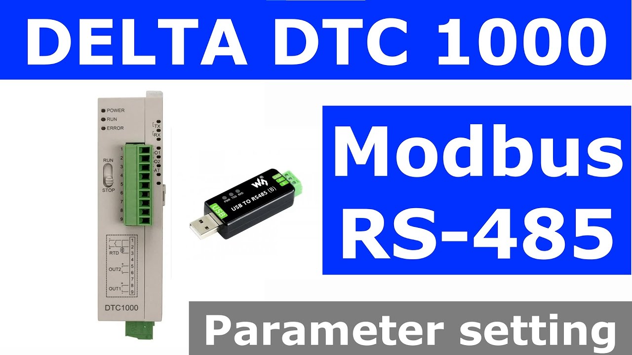 Modbus Communication DTC 1000 Temperature Controller- RS-485 - YouTube