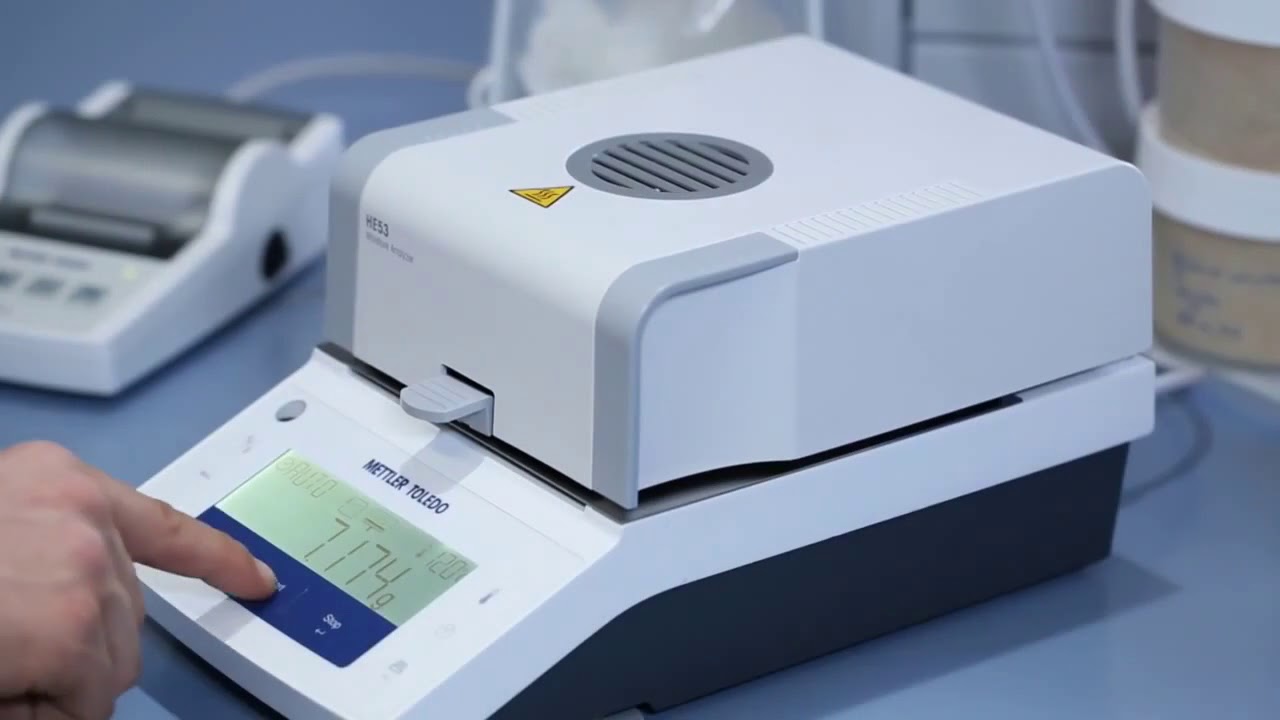 Moisture Analyzer METTLER TOLEDO HE53 YouTube