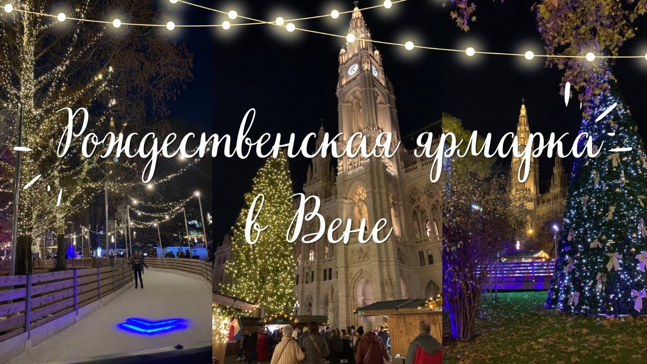 рождественская ярмарка в Вене|Christkindlmarkt am Rathausplatz🌲