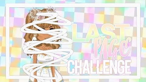 THE LAST PAGE CHALLENGE!