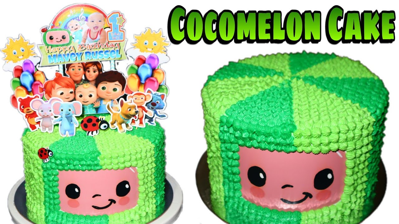 Cocomelon Cake 🍉 Very simple but fun design : r/cakedecorating-sonthuy.vn