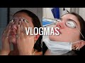 Vlogmas day 22 laser treatment  my shower skincare  haircare routine 
