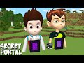 I found PORTAL INSIDE PAW PATROL RYDER and BEN 10 in Minecraft ! WHAT IS INSIDE PORTAL ?