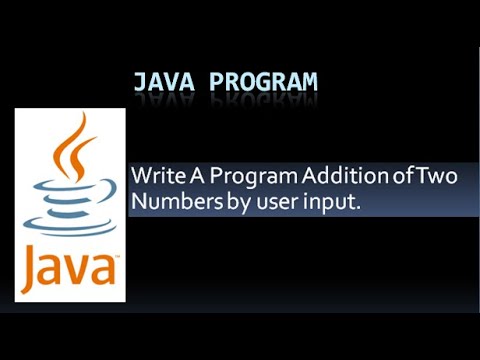 Write A Program Addition of Two Numbers by user input. || With User Input