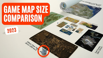 Video Game Map Size Comparison - 3D