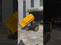 5-ton concrete crawler transport truck rotating cargo box unloading while walking Douyin assista