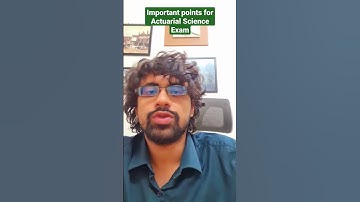 Important points for Actuarial Science Exam #shorts #actuarial #exam #points #data #probability