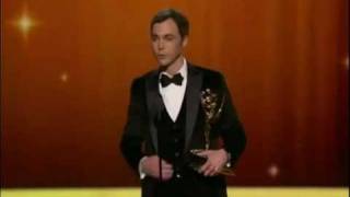 Jim Parsons speech mistake at Emmy awards 2011