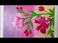 Beautiful and easy flower painting with acrylic colour 