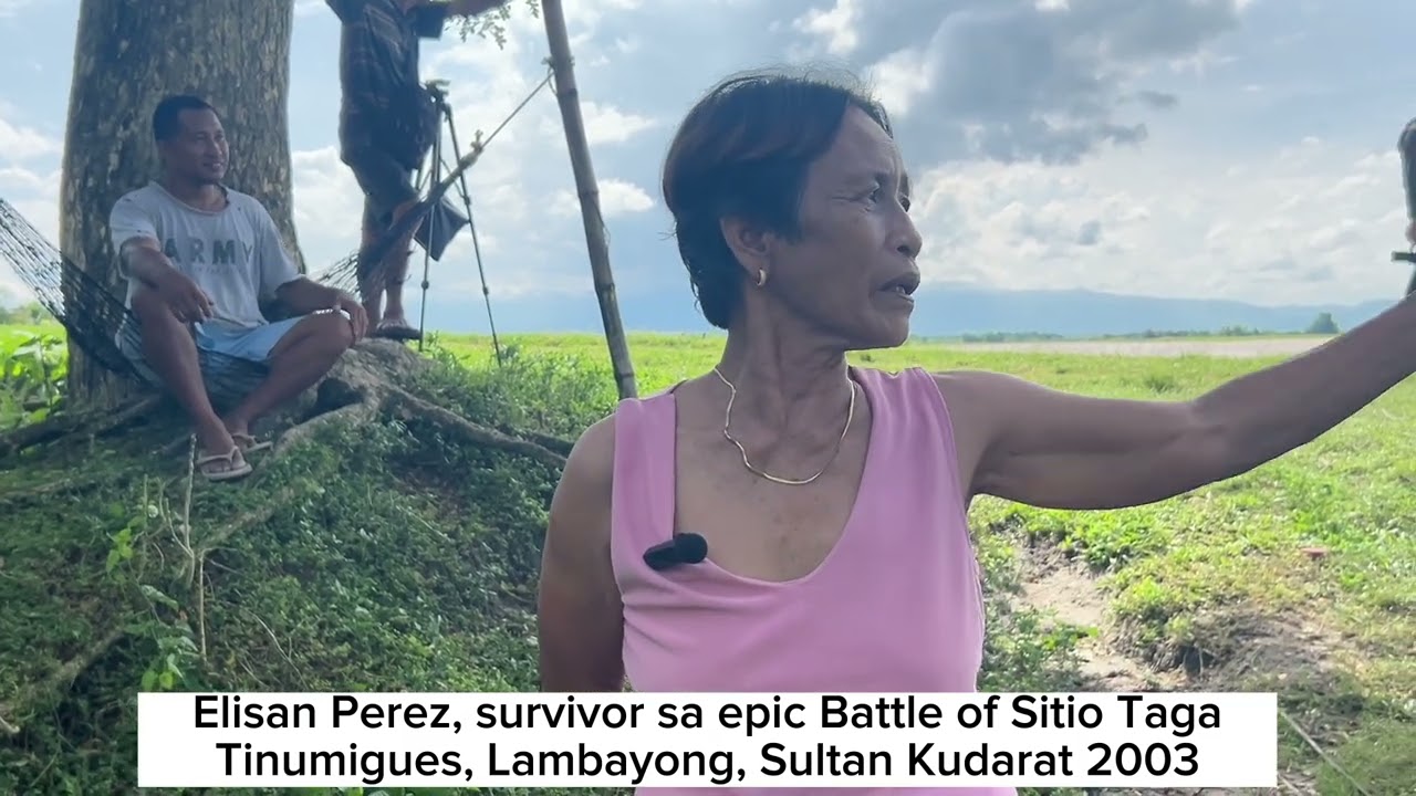 Battle of Sitio Taga survivor Elisan Perez. Resident of Tinumigues, Lambayong, Sultan Kudarat.