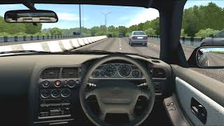 City Car Driving Nissan R33 GT-R Pushing Autobahn screenshot 4