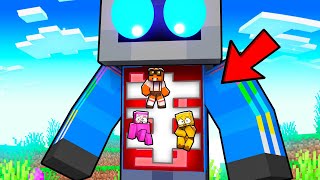 Can We Survive Inside TeeVee's Body in Minecraft!