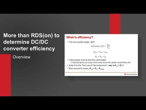 More than RDS(on) to determine DC/DC converter efficiency