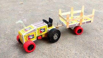 How to make matchbox tractor trolley at home - matchbox tractor  @Rajproject_24