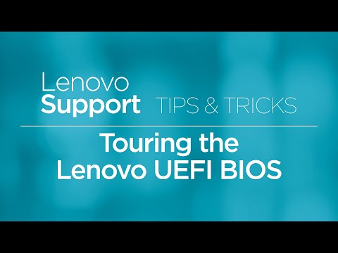 Touring the Lenovo UEFI BIOS