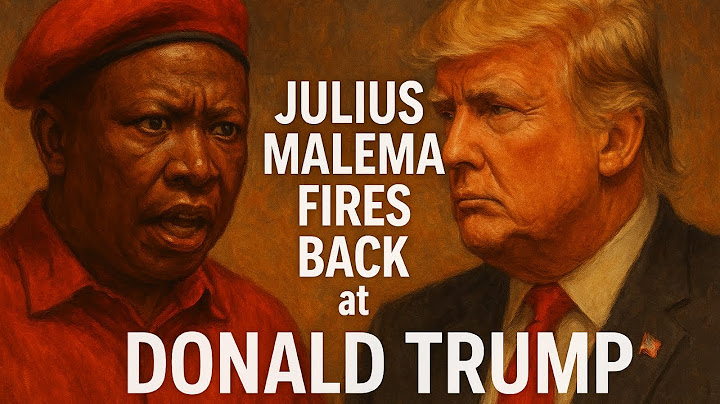 Julius Malema FIRES BACK at Donald Trump Over Land Reform | Explosive Political Clash!