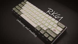 RK61 | Unboxing and Mods | Gateron Yellow | Thocks